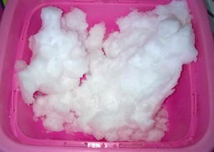 Preschoolers observed how the snow was melting